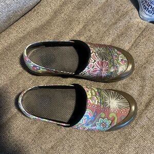 Floral and Geometric Patterned Slip-On Shoes